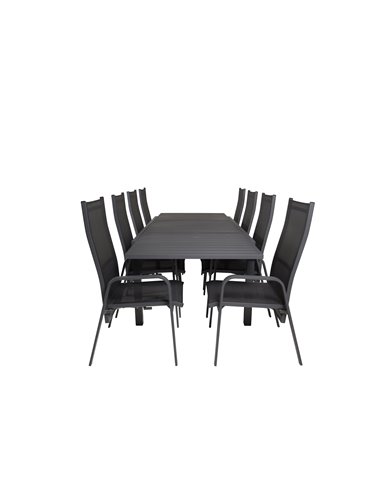 Matgrupp Marbella med Copacabana matstolar, 240 × 100 cm
