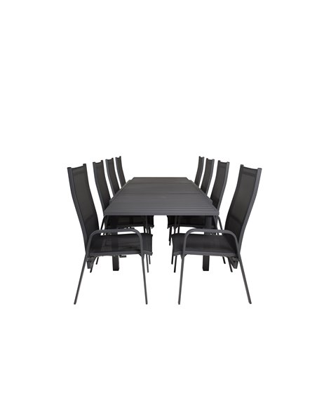 Matgrupp Marbella med Copacabana matstolar, 240 × 100 cm