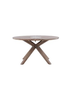 Runt matbord Rosario, Ø140 cm, Brun
