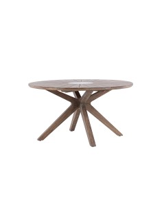 Runt matbord Rosario, Ø140 cm, Brun 2