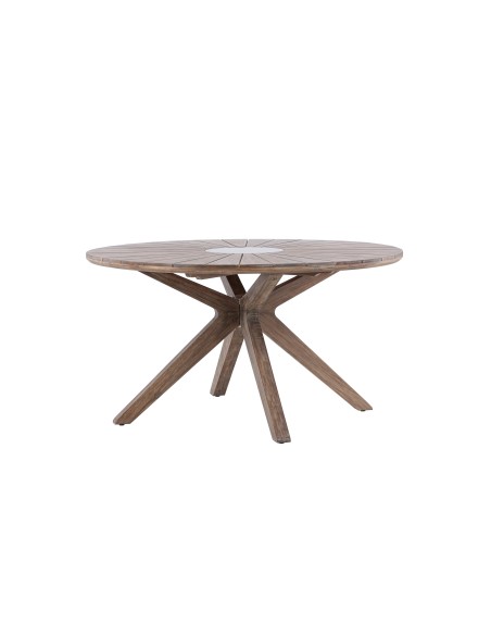 Runt matbord Rosario, Ø140 cm, Brun