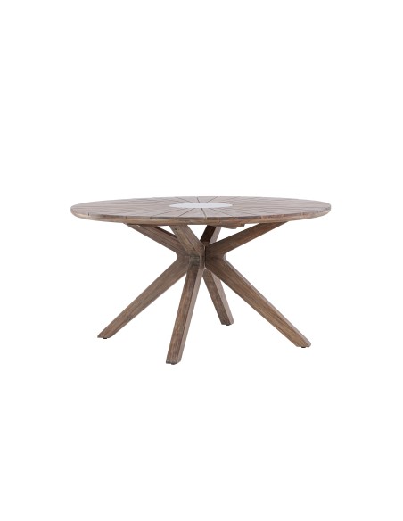 Runt matbord Rosario, Ø140 cm, Brun