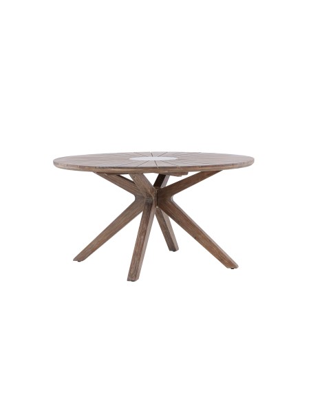 Runt matbord Rosario, Ø140 cm, Brun