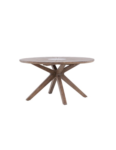 Runt matbord Rosario, Ø140 cm, Brun