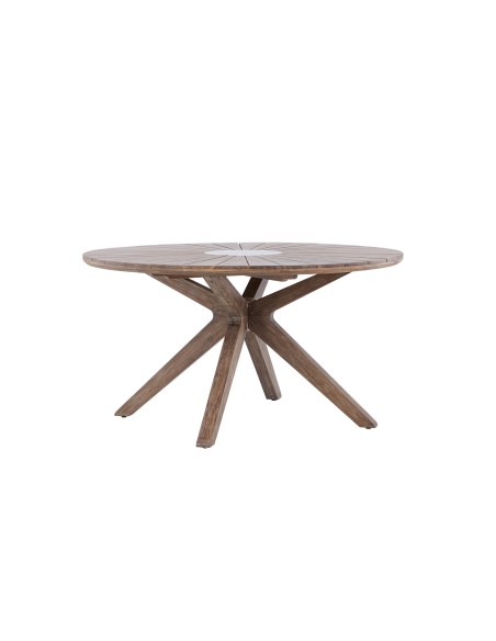 Runt matbord Rosario, Ø140 cm, Brun