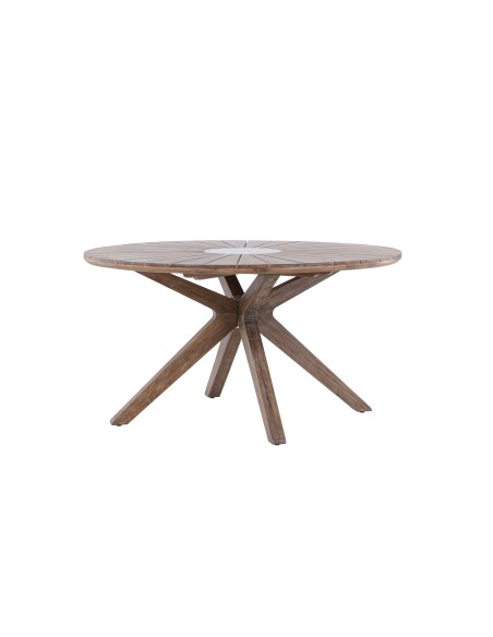 Runt matbord Rosario, Ø140 cm, Brun