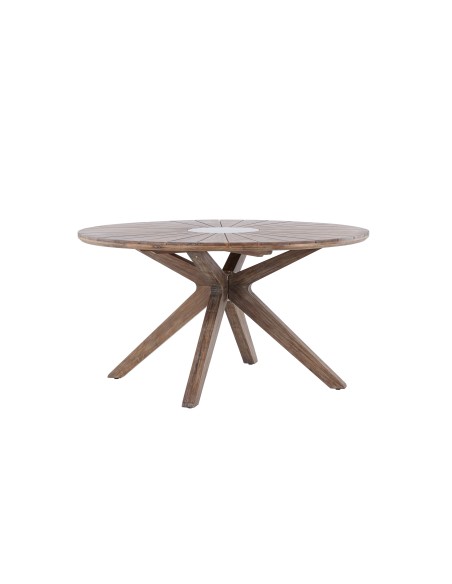 Runt matbord Rosario, Ø140 cm, Brun