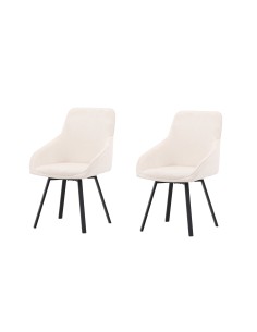 Matstol Rosie, Beige/Svart