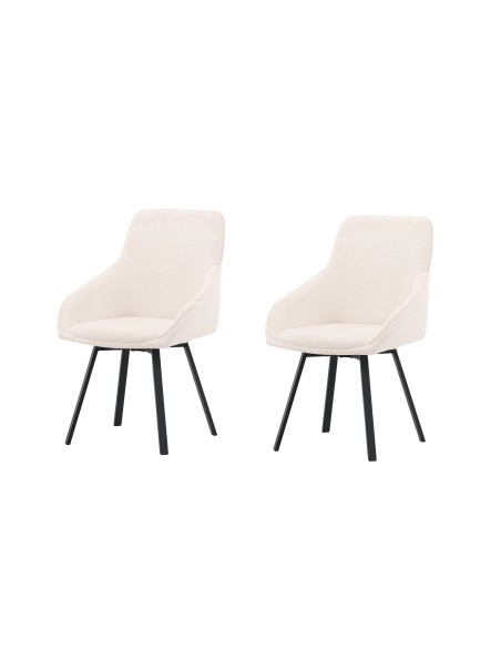 Matstol Rosie, Beige/Svart