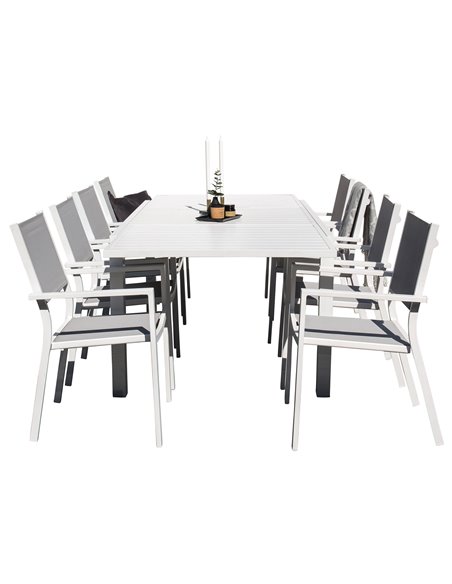 Matgrupp Marbella med Copacabana matstolar, 160 × 100 cm