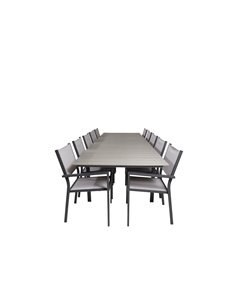 Matgrupp Levels med Copacabana matstolar, 224 × 100 cm