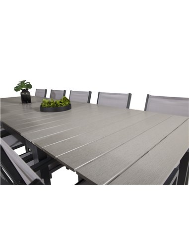 Matgrupp Levels med Copacabana matstolar, 224 × 100 cm