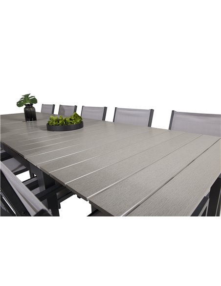 Matgrupp Levels med Copacabana matstolar, 224 × 100 cm