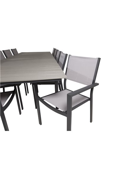 Matgrupp Levels med Copacabana matstolar, 224 × 100 cm