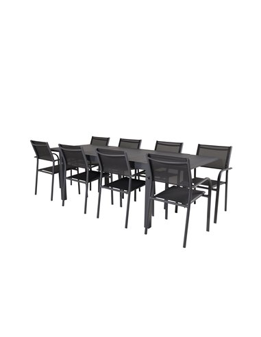 Matgrupp Marbella med Santorini matstolar, 240 × 100 cm