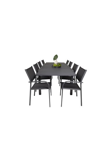 Matgrupp Marbella med Santorini matstolar, 240 × 100 cm