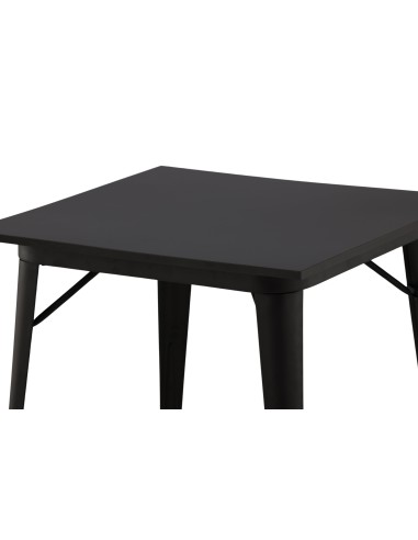 Matbord Tempe, 80 × 80 cm, Svart