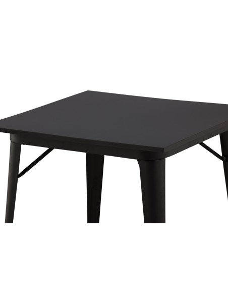 Matbord Tempe, 80 × 80 cm, Svart
