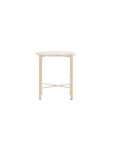 Runt soffbord Sandhamn, Ø40 cm, Beige