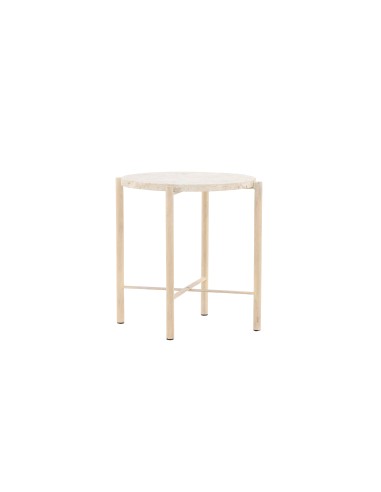 Runt soffbord Sandhamn, Ø40 cm, Beige