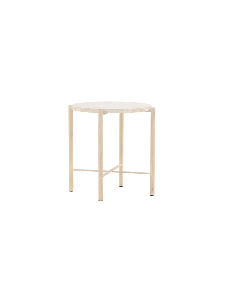 Runt soffbord Sandhamn, Ø40 cm, Beige