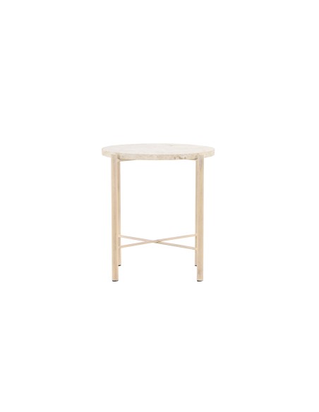 Runt soffbord Sandhamn, Ø40 cm, Beige