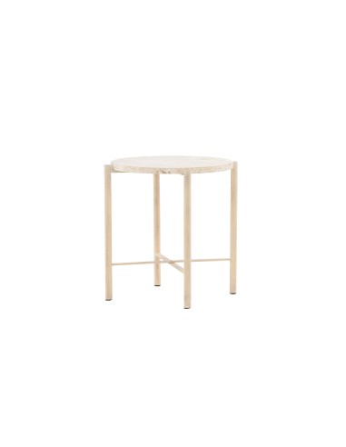 Runt soffbord Sandhamn, Ø40 cm, Beige