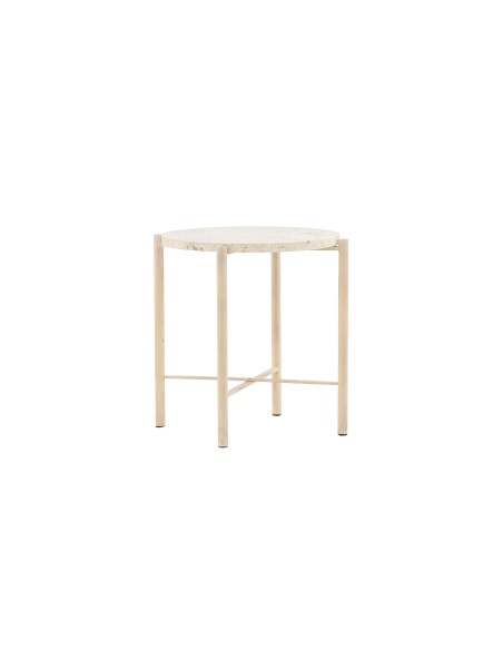 Runt soffbord Sandhamn, Ø40 cm, Beige
