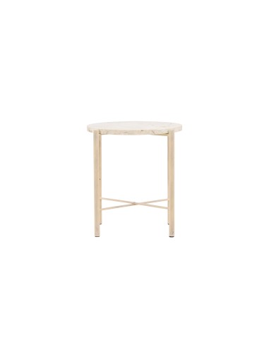 Runt soffbord Sandhamn, Ø40 cm, Beige