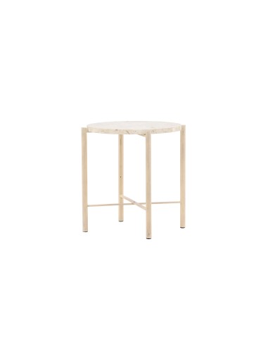 Runt soffbord Sandhamn, Ø40 cm, Beige