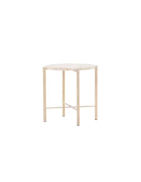 Runt soffbord Sandhamn, Ø40 cm, Beige
