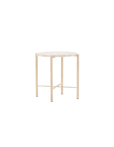 Runt soffbord Sandhamn, Ø40 cm, Beige