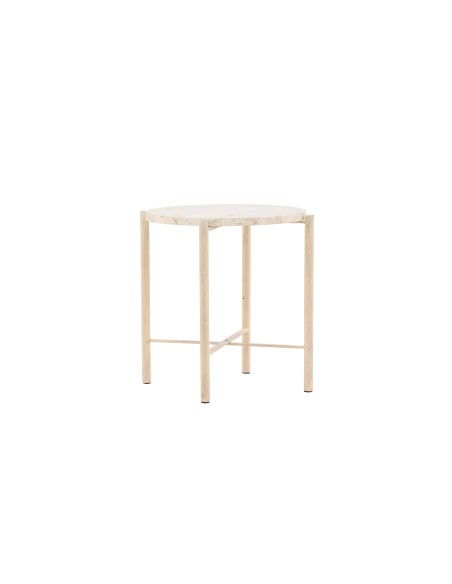 Runt soffbord Sandhamn, Ø40 cm, Beige