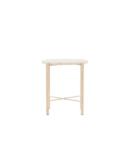 Runt soffbord Sandhamn, Ø40 cm, Beige