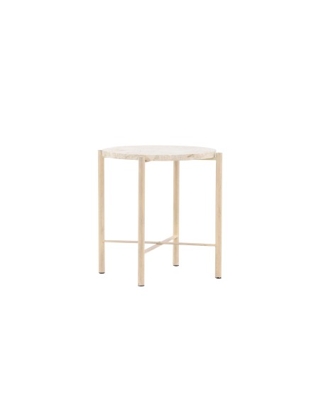 Runt soffbord Sandhamn, Ø40 cm, Beige