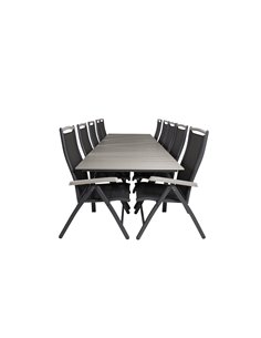 Matgrupp Levels med Albany matstolar, 224 × 100 cm