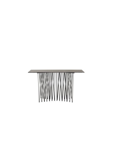 Sidobord Stone Bord, 130 × 37 cm, Svart