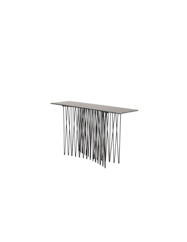 Sidobord Stone Bord, 130 × 37 cm, Svart