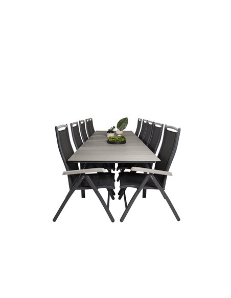 Matgrupp Levels med Albany matstolar, 224 × 100 cm