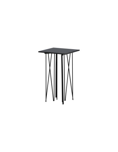 Sidobord Stone Bord, 40 × 40 cm, Svart