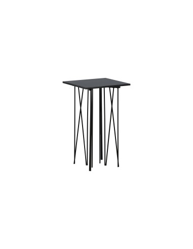 Sidobord Stone Bord, 40 × 40 cm, Svart
