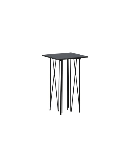 Sidobord Stone Bord, 40 × 40 cm, Svart