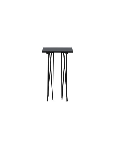 Sidobord Stone Bord, 40 × 40 cm, Svart