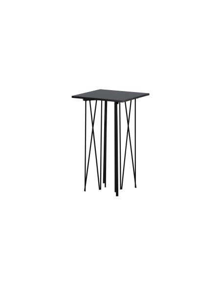 Sidobord Stone Bord, 40 × 40 cm, Svart
