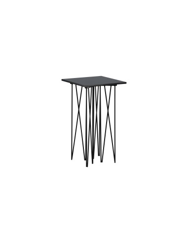 Sidobord Stone Bord, 40 × 40 cm, Svart