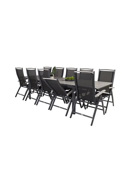 Matgrupp Levels med Albany matstolar, 224 × 100 cm