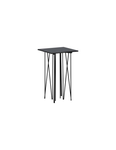 Sidobord Stone Bord, 40 × 40 cm, Svart
