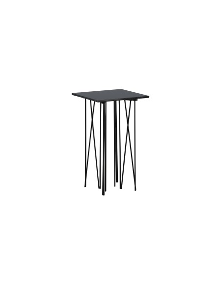 Sidobord Stone Bord, 40 × 40 cm, Svart