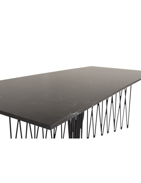Soffbord Stone, 140 × 60 cm, Svart