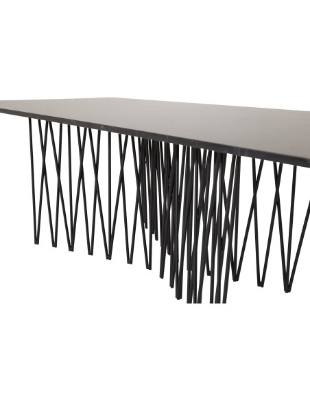 Soffbord Stone, 140 × 60 cm, Svart
